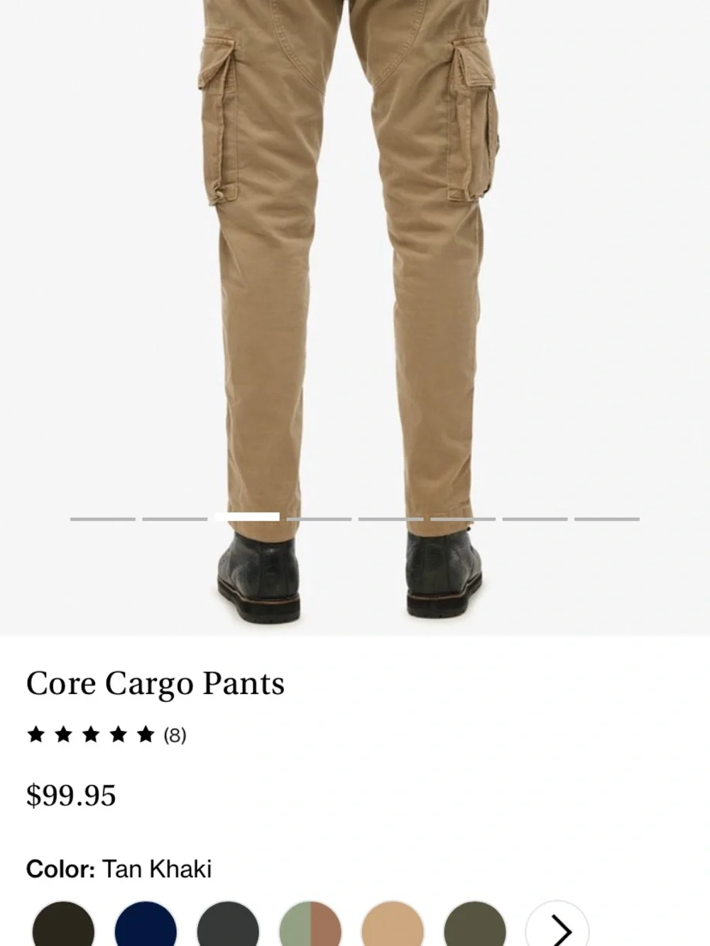 Superdry Mens Chino Cargo Pants
